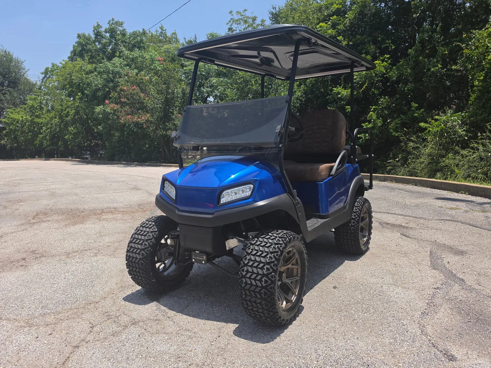 2020 Metallic Blue Club Car Tempo 48V 4 passenger Lithium Golf Cart