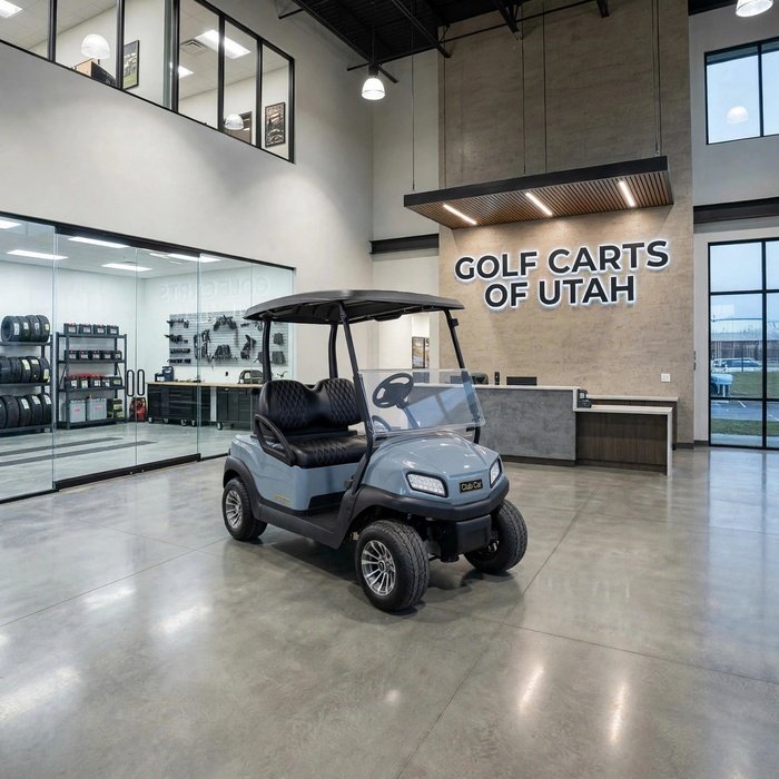 2022 Club Car Tempo – Lithium 2 Passenger Golf Cart – Mist Gray