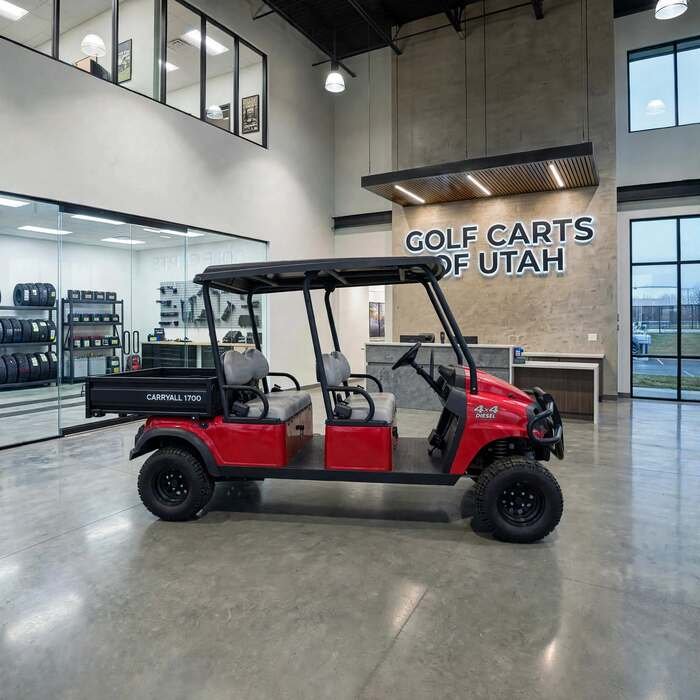 2024 Club Car Carryall 1700 Diesel Golf Car – Red