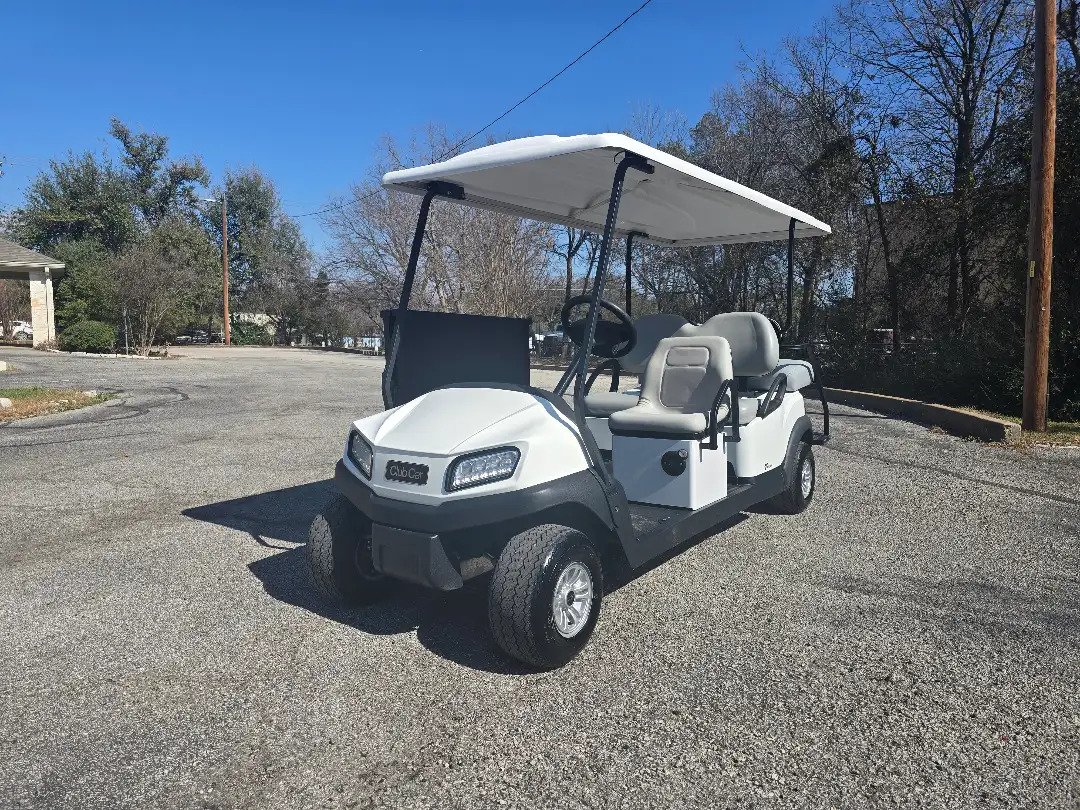 2025 White Club Car Tempo ADA Gas 12V 6 Passenger Golf Cart