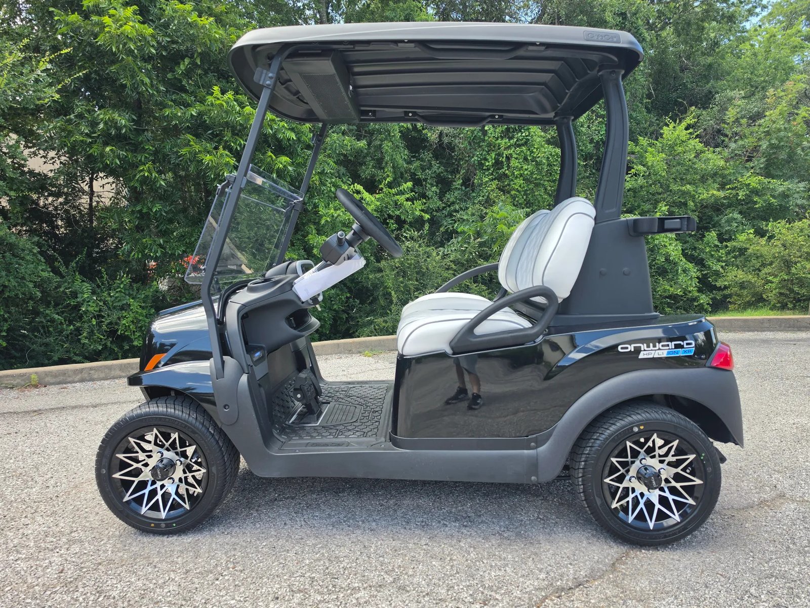 2027 Black Club Car Onward HP XR LI-ion 2 Passenger Golf Cart - Image 4