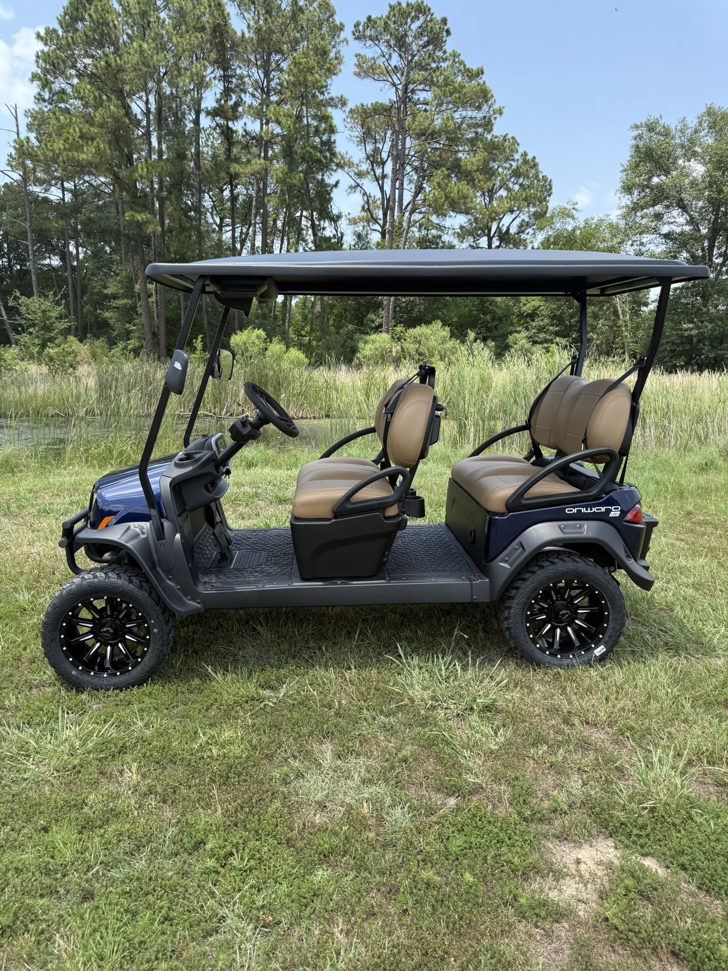 2027 Blue Onward 4 Facing Forward LSV 4 Passenger Golf Cart - Image 8