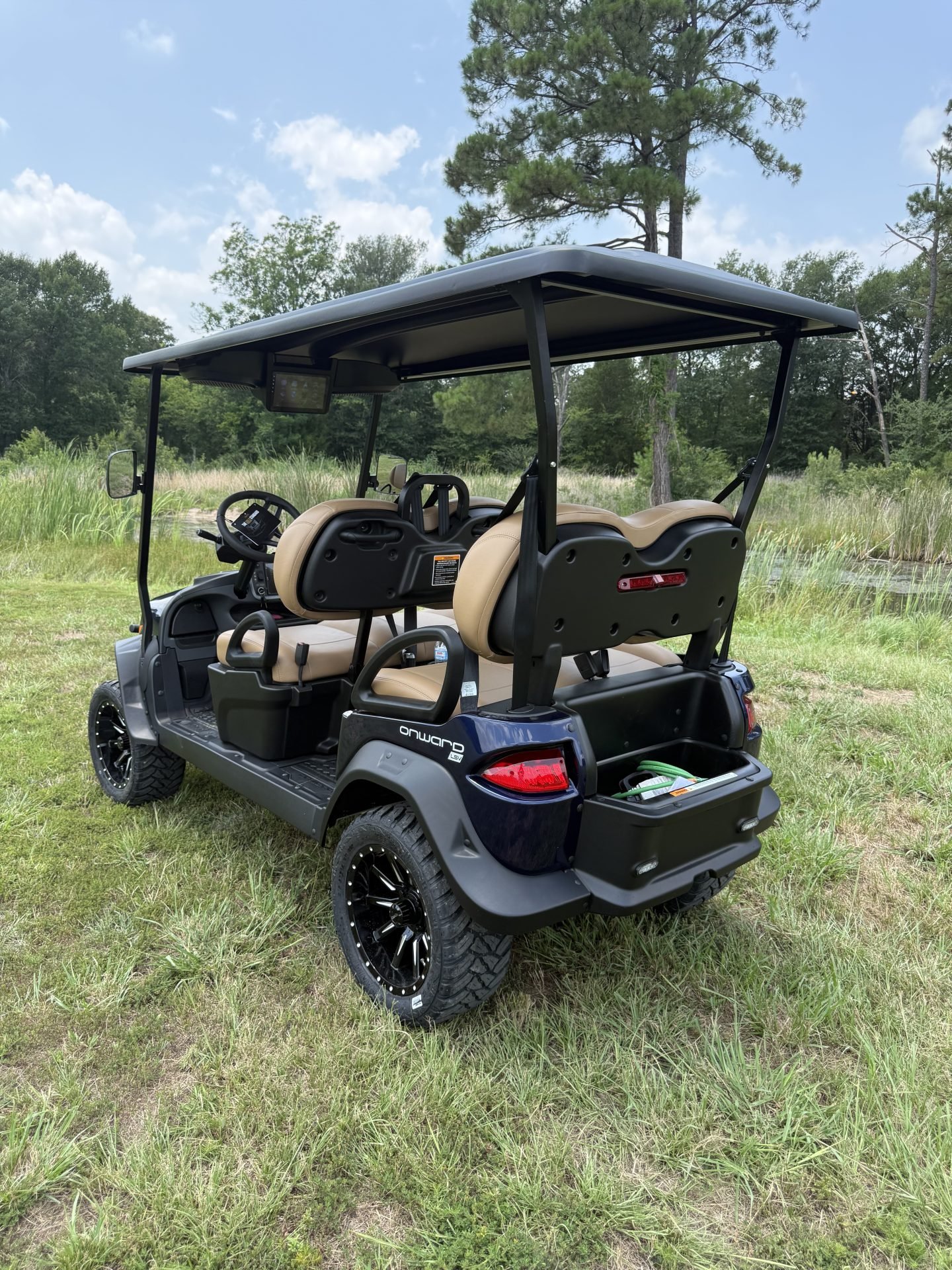 2027 Blue Onward 4 Facing Forward LSV 4 Passenger Golf Cart - Image 4