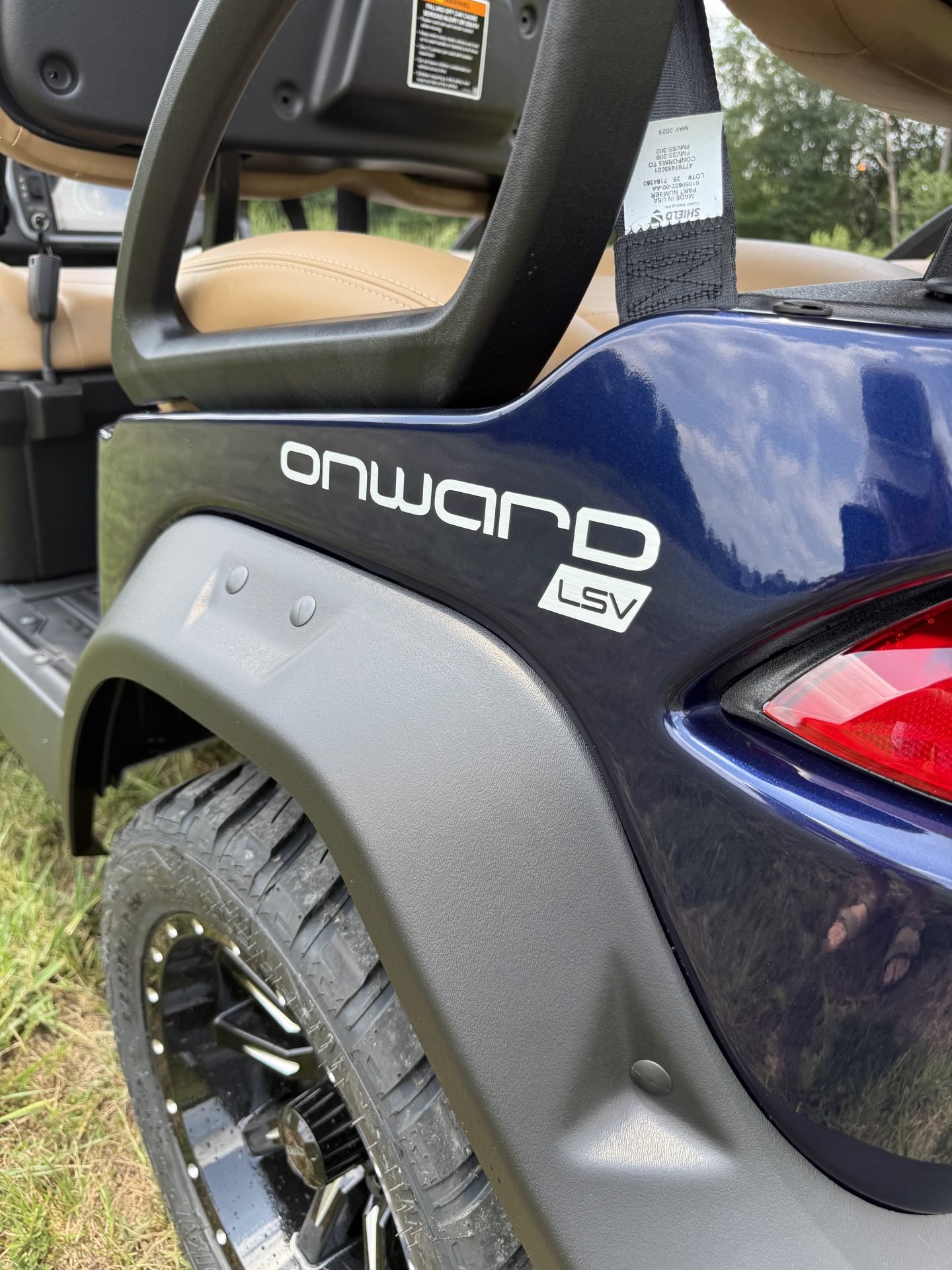 2027 Blue Onward 4 Facing Forward LSV 4 Passenger Golf Cart - Image 7
