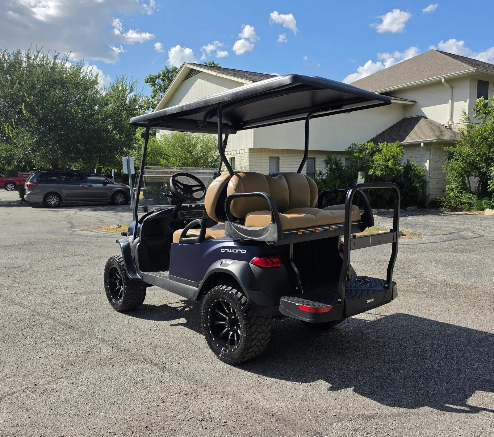 2027 Matte Blue Club Car Onward EFI 4 Passenger Golf Cart - Image 6
