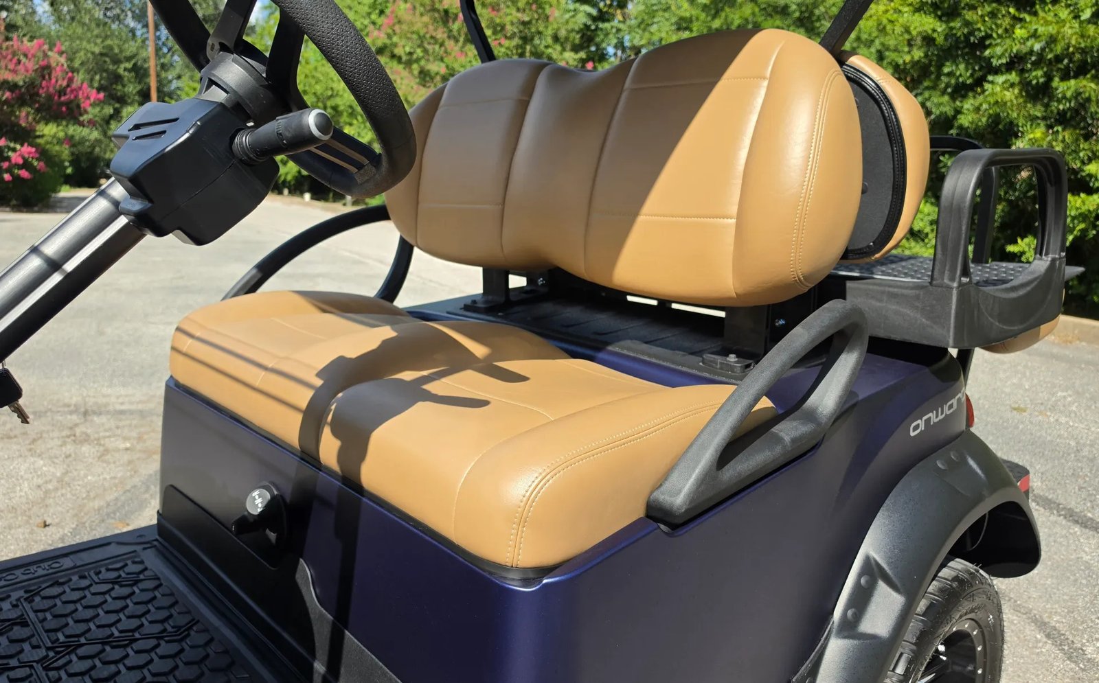 2027 Matte Blue Club Car Onward EFI 4 Passenger Golf Cart - Image 3