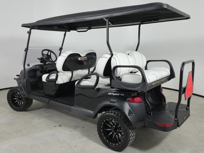 2027 Metallic Black Club Car Onward Gas 6 Passenger Golf Cart - Image 3