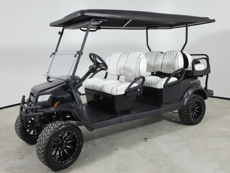 2027 Metallic Black Club Car Onward Gas 6 Passenger Golf Cart - Image 4