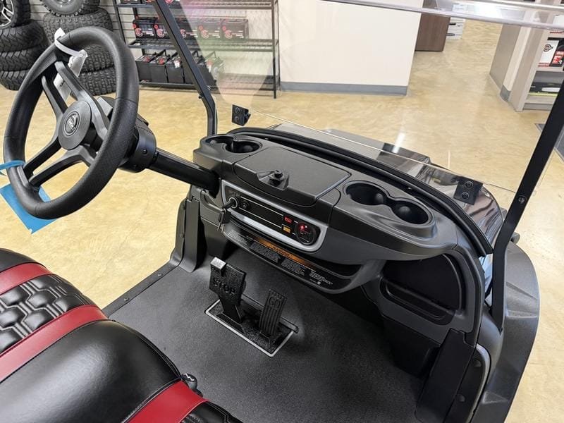 2027 Metallic Black Club Car Onward Gas EFI 6 Passenger Golf Cart - Image 8
