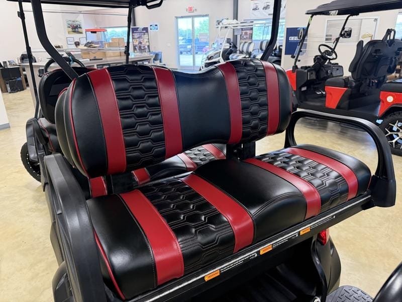 2027 Metallic Black Club Car Onward Gas EFI 6 Passenger Golf Cart - Image 7