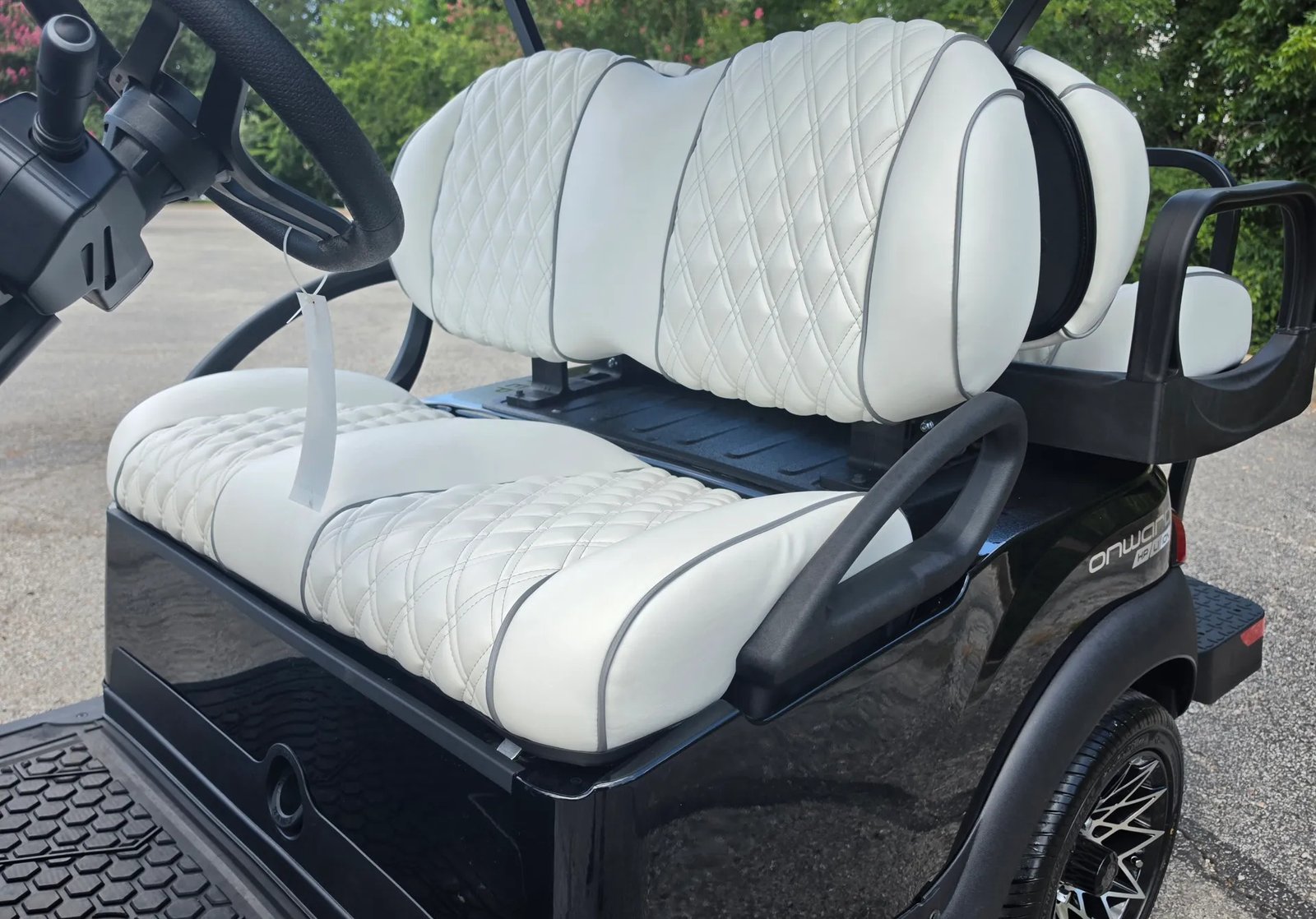 2027 Metallic Tuxedo Black Club Car Onward HP XR LI-ion Lifted 4 Passenger Golf Cart - Image 3
