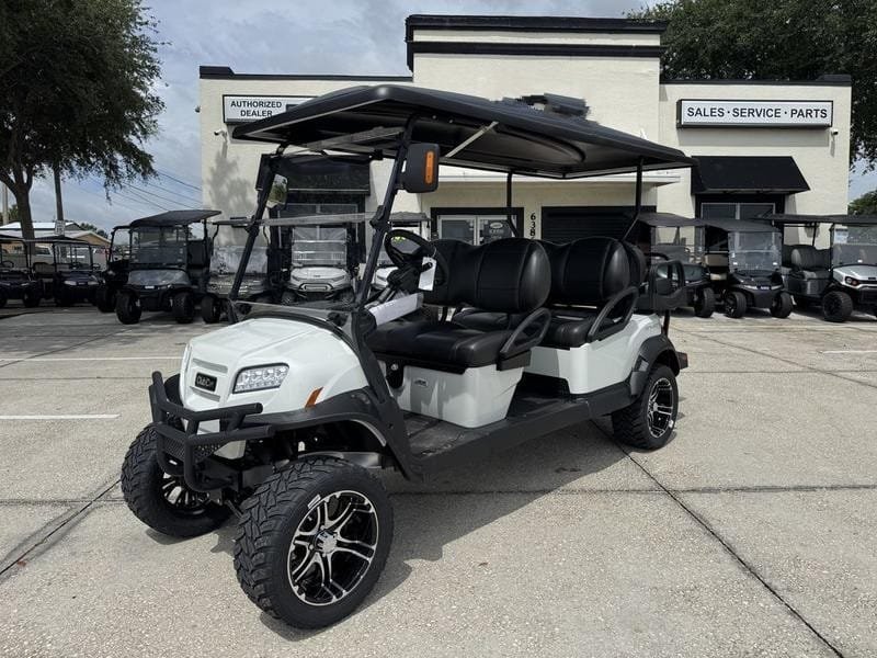 2027 White Club Car® Onward® Golf Cart Lifted Gas 6 Passenger Golf Cart