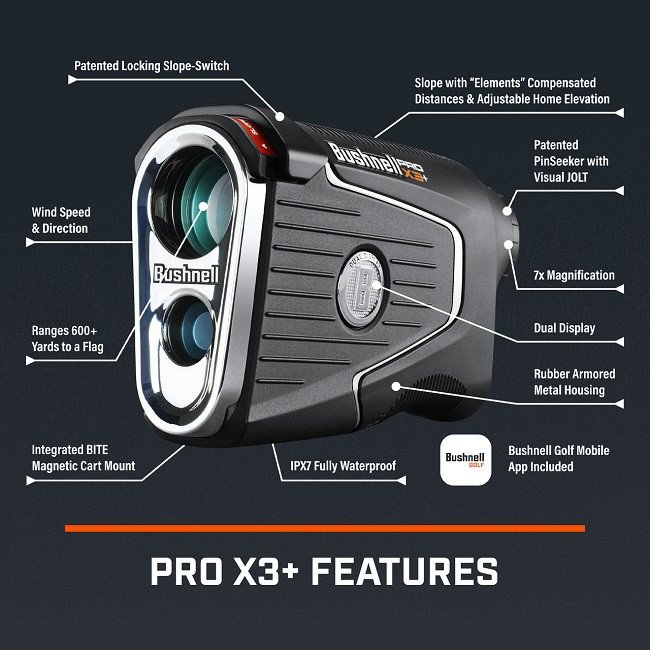 Bushnell Golf PRO X3+ Laser Rangefinder For Sale - Image 2