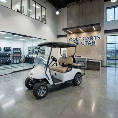 2012 E-Z-GO RXV 2 Passenger 12V Gas Golf Cart - Ivory