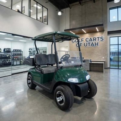 2012 E-Z-GO RXV 2 Passenger 48V Electric Utility Cart - Green