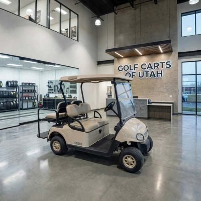 2012 E-Z-GO RXV 4 Passenger 12V Gas Golf Cart - Ivory