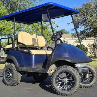 2017 Blue Club Car Precedent 4 Passenger Lifted Golf Cart