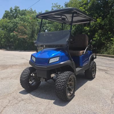 2020 Metallic Blue Club Car Tempo 48V 4 passenger Lithium Golf Cart