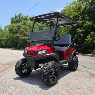 2020 Metallic Red Club Car Tempo 48V 4 passenger Lithium Golf Cart