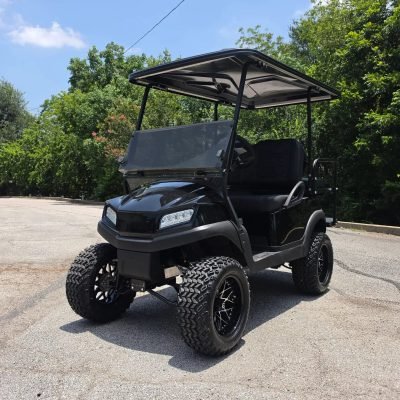 2020 Metallic Tuxedo Black Club Car Tempo 4 passenger Lithium Golf Cart
