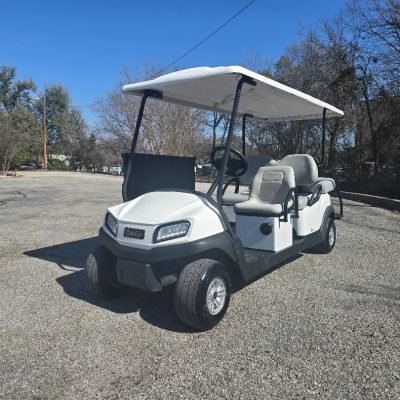 2025 White Club Car Tempo ADA Gas 12V 6 Passenger Golf Cart