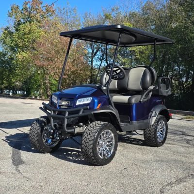 2026 Blue Club Car Onward Lifted 48V Lithium-Ion 4 Passenger Golf Cart