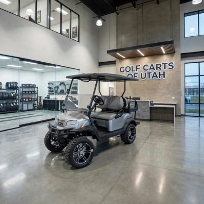 2026 Club Car Onward Lifted Gas EFI 4 Passenger Golf Cart - Metallic Silver