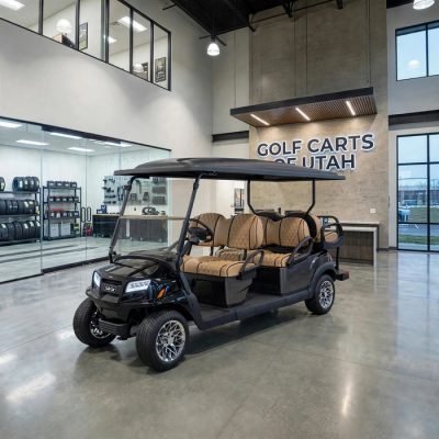 2027 Club Car Onward HP Li-ion Electric 6 Passenger Golf Cart - Metallic Black